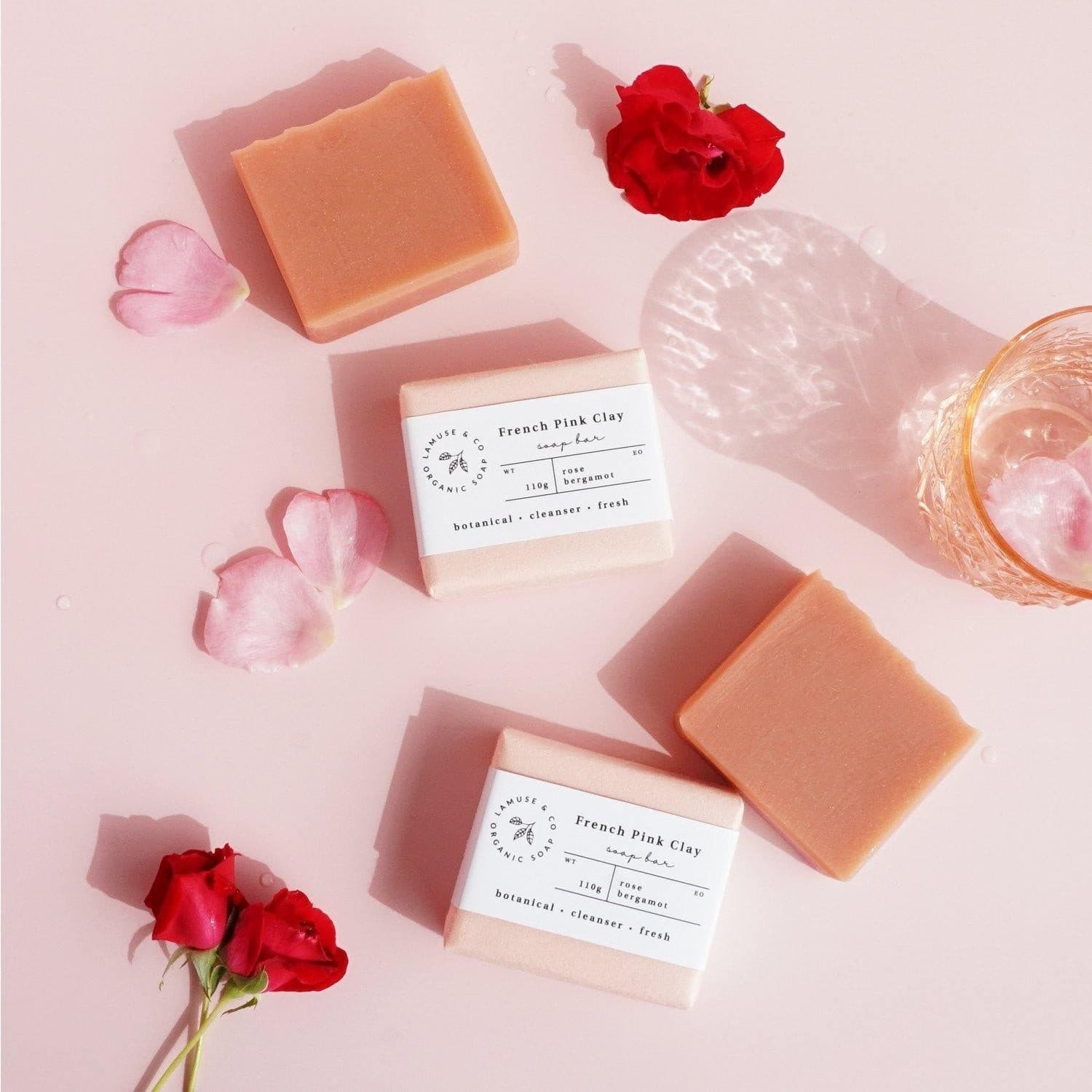 สบู่ออร์แกนิก rose clay soap