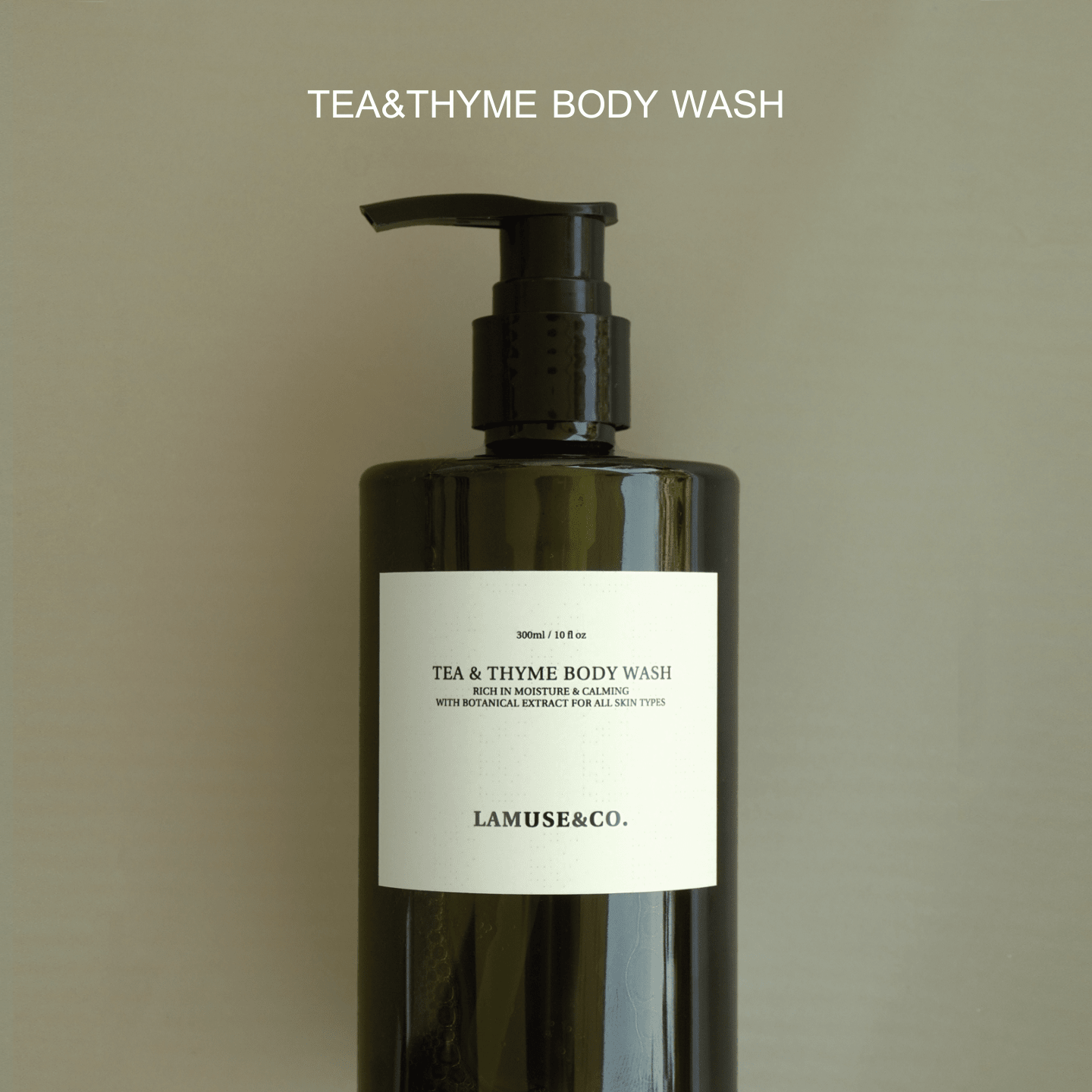 เจลอาบน้ำลดสิวหลัง Tea & Thyme Body Wash ขนาด 300ml สูตรลดสิวหลัง - lamuseandco-LAMUSE&CO.