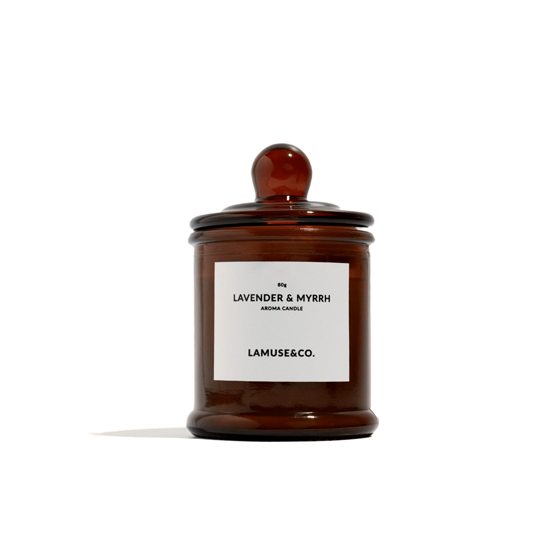 Lavender & Myrrh Aroma Candle Travel Size 80g
