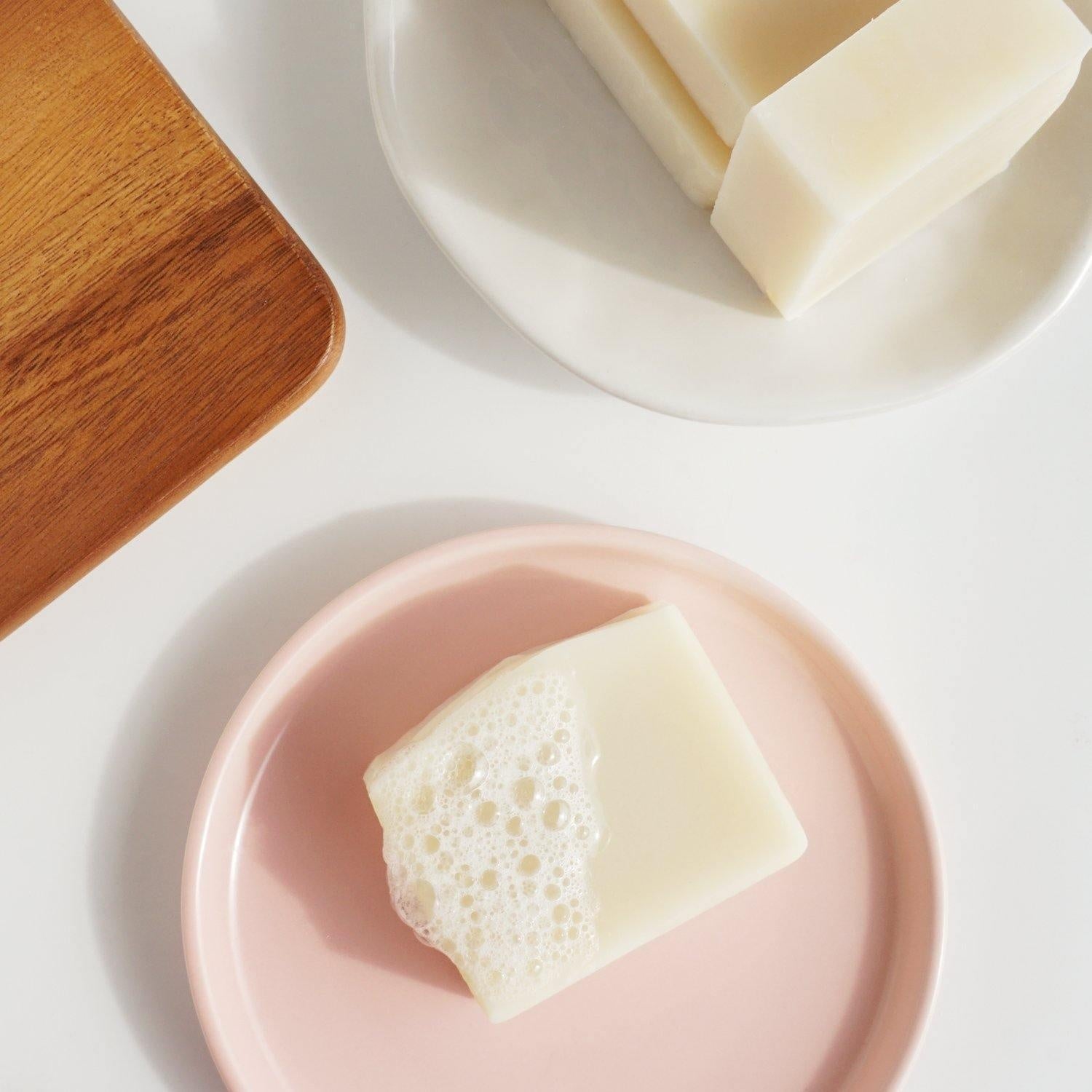 Organic Chamomile Gentle Soap Unscented soap bar.