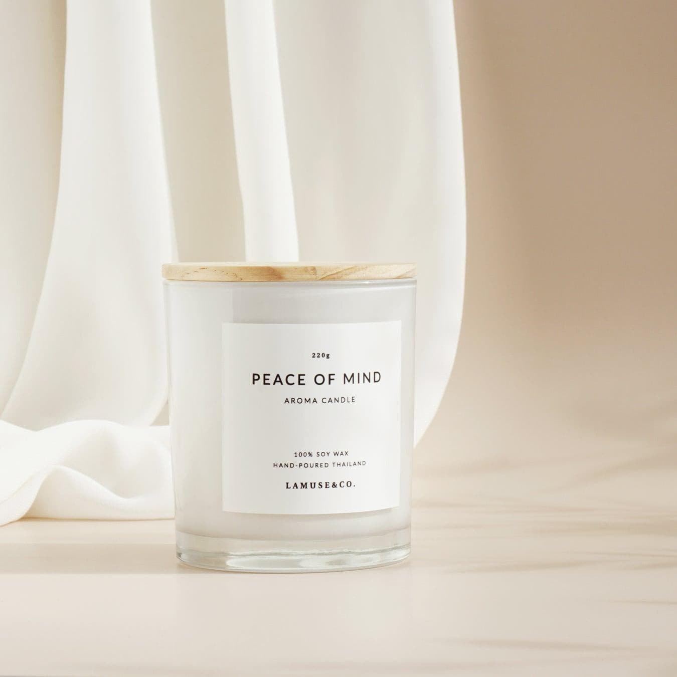 เทียนหอม Peace Of Mind Aroma Candle 220g scented candle.