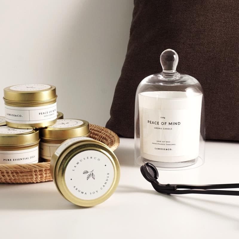 เทียนหอม Peace Of Mind Aroma Candle 220g scented candle.
